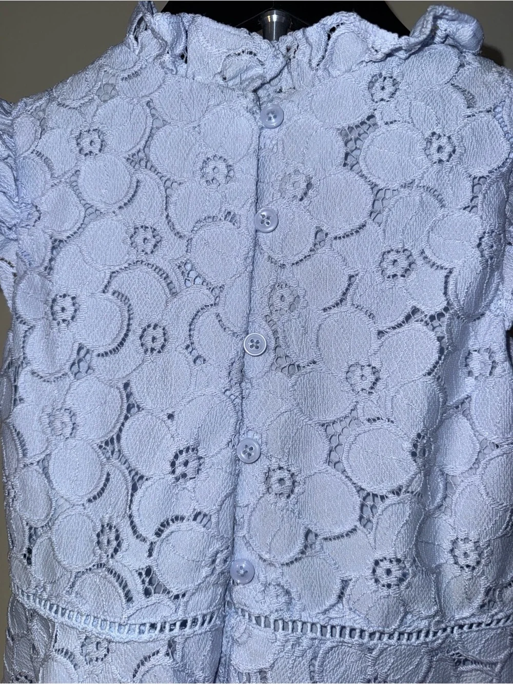 Janie and Jack Girls Floral Lace Ruffle Dress, size 5